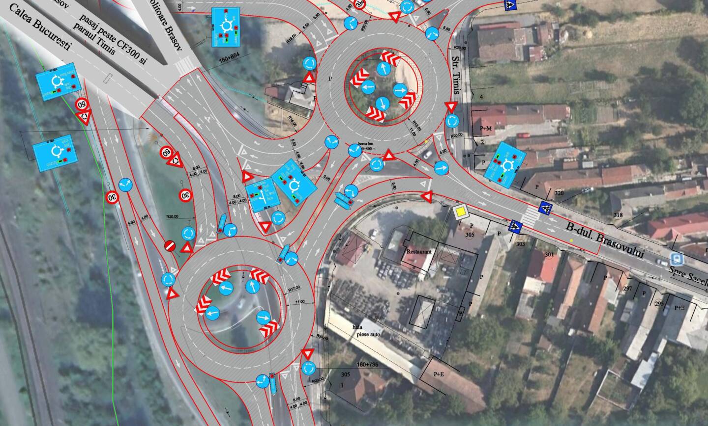 Intrarea în Municipiul Săcele va fi reamenajată în zona Podului Dârste