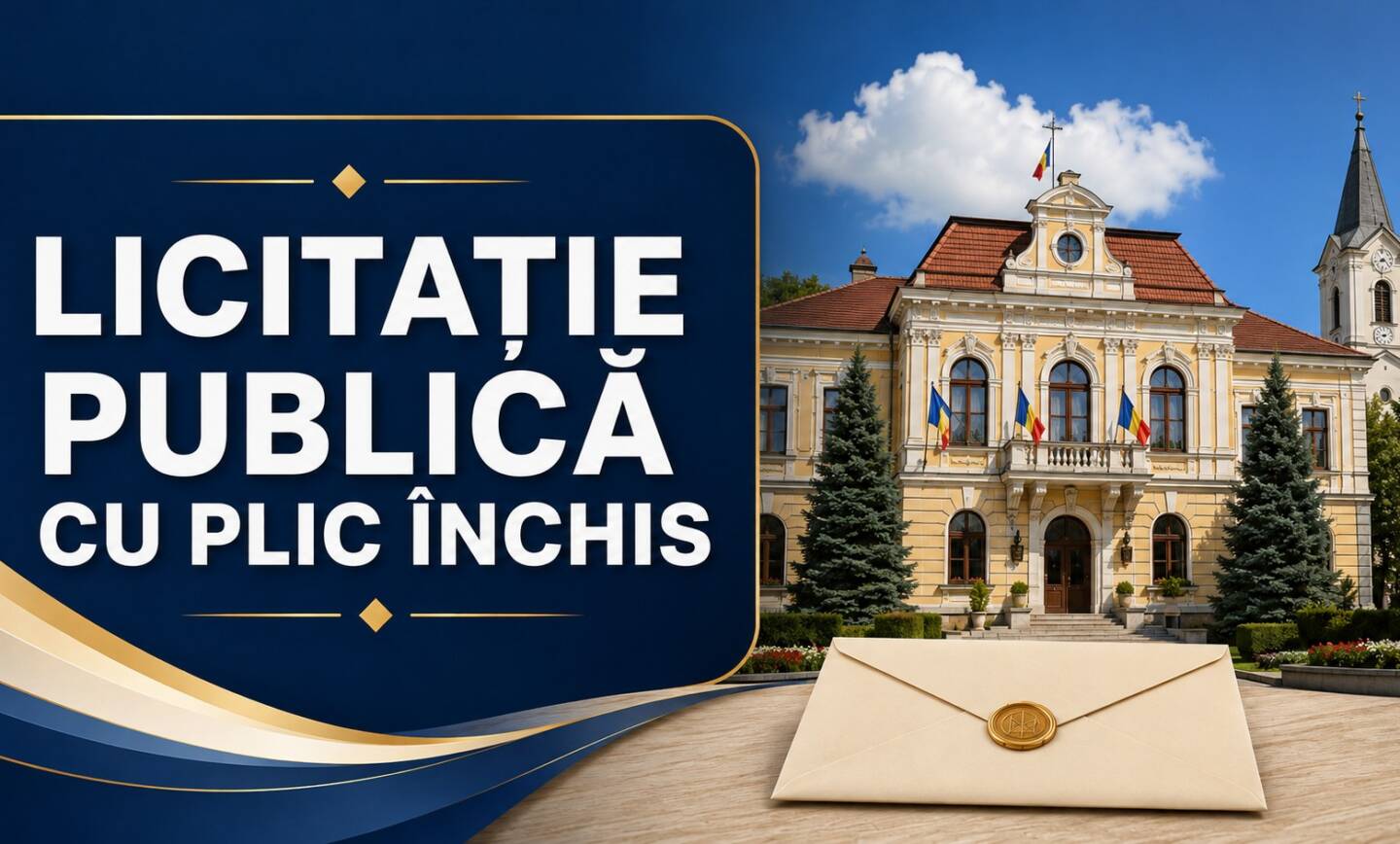Licitație publică cu ofertă în plic închis – închiriere imobil-teren intravilan